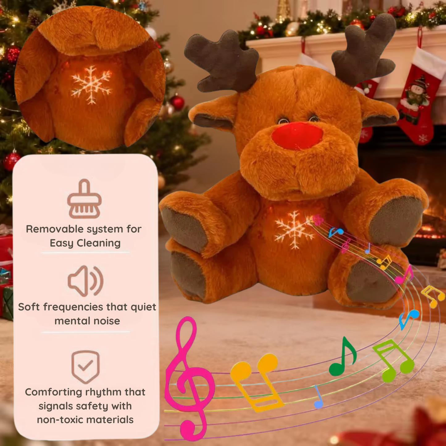 Breathing anxiety-relief plush